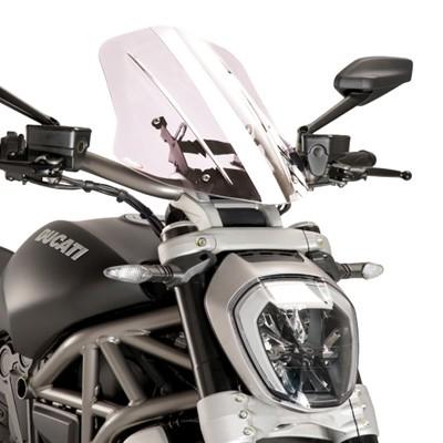 Puig プーチ ニュージェネレーション NKスクリーン ツーリング カラー：ブラック X DIAVEL BLACK STAR DARK S DUCATI ドゥカティ スクリーン 外装_5