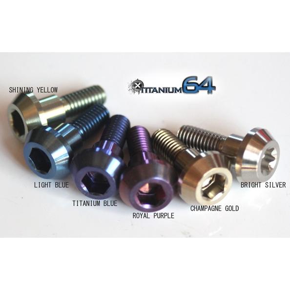 TITANIUM64 チタニウムロクジュウヨン フロントローターボルト カラー：ロイヤルパープル GSXR600 L1- SUZUKI スズキ ローターボルト ブレーキ_1