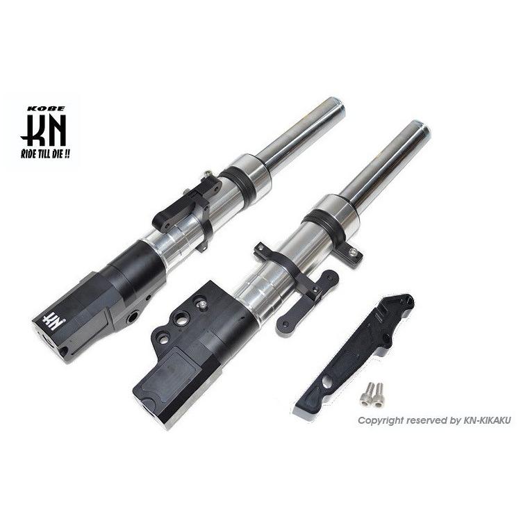 KN企画 ケイエヌキカク スーパーフロントフォーク 純正キャリパー用 カラー：シルバー シグナスX YAMAHA ヤマハ フロントフォーク サスペンション 足回り