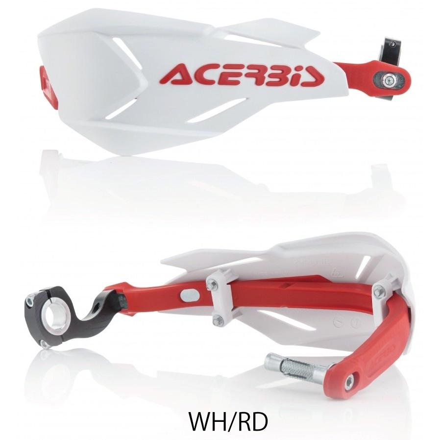 ACERBIS アチェルビス X-FACTORYハンドガード カラー：WH／RD ハンドガード・ナックルガード ハンドル周辺パーツ ハンドル | ACERBIS