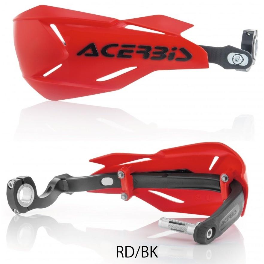 ACERBIS アチェルビス X-FACTORYハンドガード カラー：RD／BK ハンドガード・ナックルガード ハンドル周辺パーツ ハンドル | ACERBIS