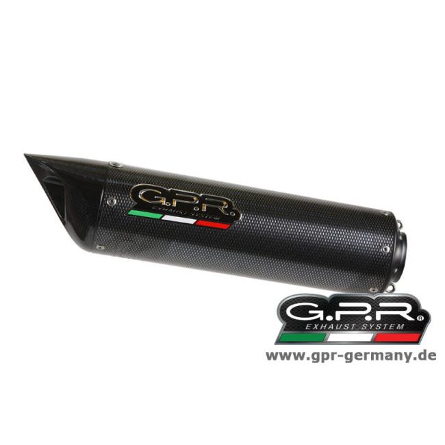 GPR ジーピーアール TIBURON CARBON LOOK (DUCATI HYPERMOTARD 1100-1100 EVO 2007-12 SLIP ON DOUBLE MUFFLER EXHAUST) スリップオンマフラー マフラー_1