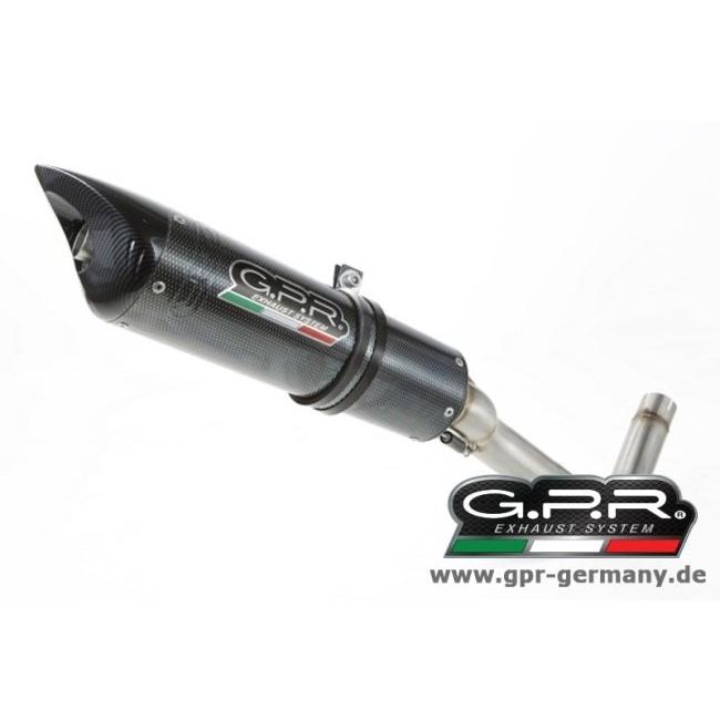 GPR ジーピーアール TIBURON CARBON LOOK (DUCATI HYPERMOTARD 1100-1100 EVO 2007-12 SLIP ON DOUBLE MUFFLER EXHAUST) スリップオンマフラー マフラー_2