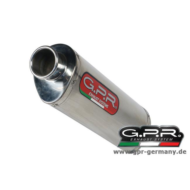 GPR ジーピーアール TREVALE STAINLESS (YAMAHA BT BULLDOG 1100 2002-07 SLIP ON DOUBLE MUFFLER EXHAUST WITH KAT) スリップオンマフラー BT1100ブルドッグ