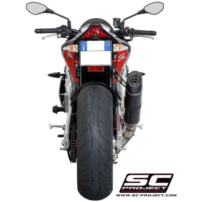 SC-PROJECT SCプロジェクト オーバルスリップオンサイレンサー サイレンサータイプ：カーボンサイレンサー(カーボン製テイルエンドカバー付き) マフラーの画像