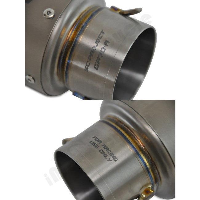 SC project GP70-R 65mm 汎用 GP70-R Exhaust (K22-DET70)