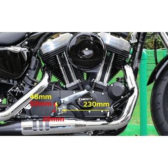 ハーレー用ミッドコントロールキット2014〜2022スポーツスター　キジマ KIJIMA（キジマ） ミッドコントロールキット 50mmUP 20mmFWD 2014-2021