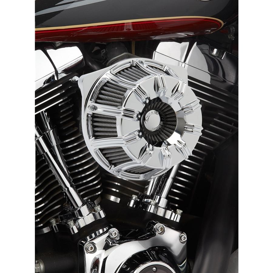 ARLEN NESS アレンネス エアクリーナー 10 ゲージ FLT用【AIR CLN GAUGE FLT】 COLOR：Natural (FINISH：Chrome) HARLEY-DAVIDSON ハーレーダビッドソン