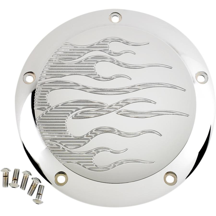 JOKER MACHINE ジョーカーマシーン ダービーカバー クロム炎 FL 【COVER DRBY CRM FLAM [1107-0481]】 HARLEY-DAVIDSON ハーレーダビッドソン エンジンパーツ