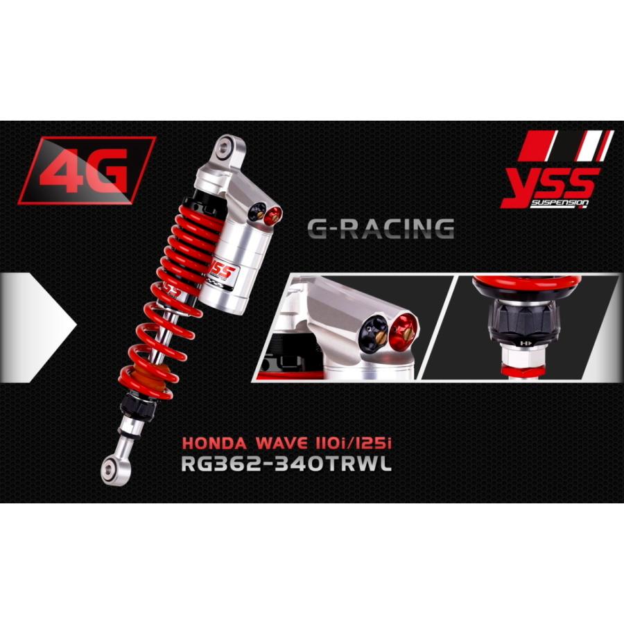 YSS Thailand ワイエスエスタイランド リアショック【Gレーシング】 Wave110 Wave125 HONDA ホンダ リアサスペンション サスペンション 足回り