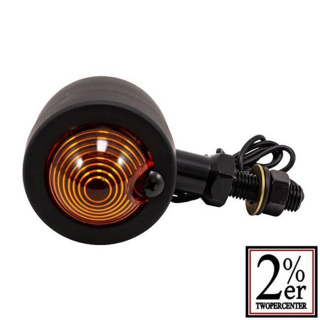 2%er ツーパーセンター スモールバレットウインカー ボディカラー：マットブラック ウインカー 灯火類 電装系 | 2%er | 01