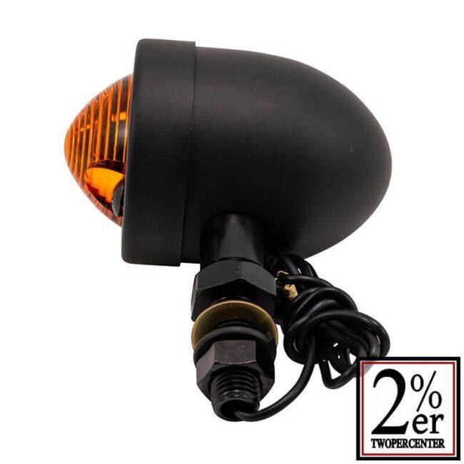 2%er ツーパーセンター スモールバレットウインカー ボディカラー：マットブラック ウインカー 灯火類 電装系 | 2%er | 02
