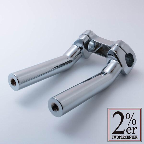 2%er ツーパーセンター プルバックハンドルポスト サイズ：6.5インチ SR500 SR400 YAMAHA ヤマハ ハンドルポスト・ハンドルライザー ハンドル周辺パーツの画像