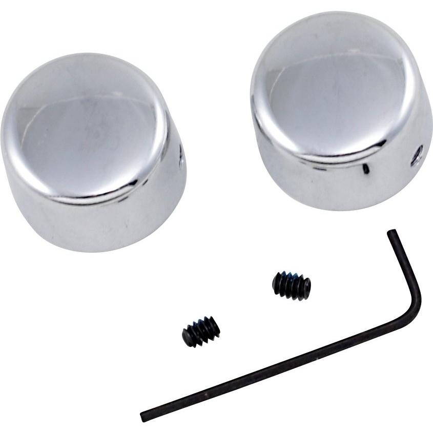 Drag Specialties ドラッグスペシャリティーズ Chrome Handlebar Riser Bolt Caps[DS