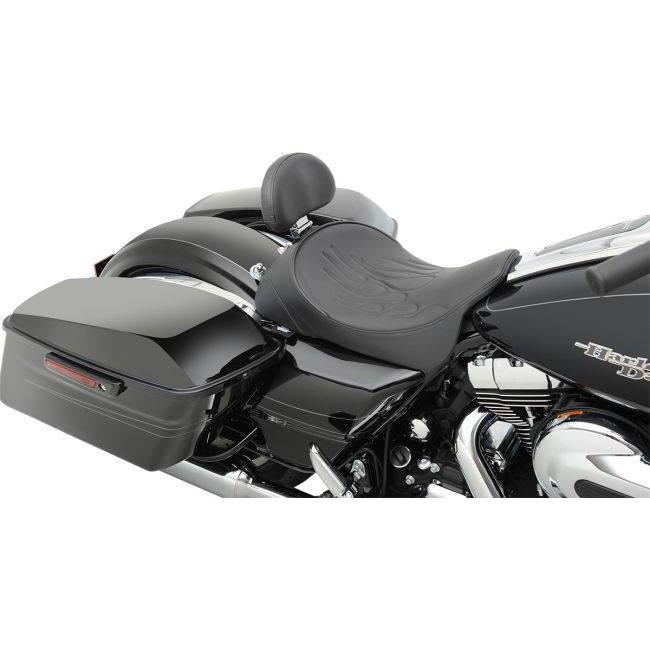 Drag Specialties ドラッグスペシャリティーズ ソロシート ダブルブラケット フレイム FL 2008-17 【SEAT SOLO DBR FLM 8-17FL [0801-0887]】 シート 外装_1