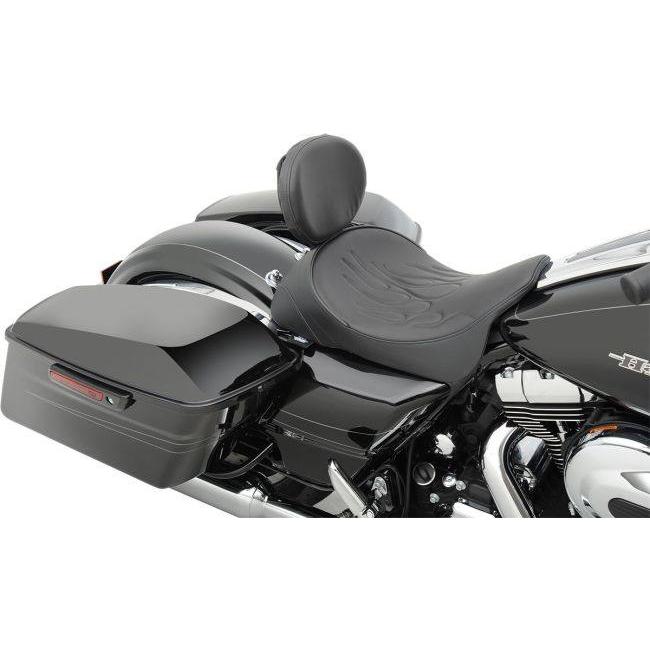 Drag Specialties ドラッグスペシャリティーズ ソロシート ダブルブラケット フレイム FL 2008-17 【SEAT SOLO DBR FLM 8-17FL [0801-0887]】 シート 外装_2