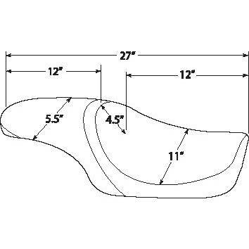Drag Specialties ドラッグスペシャリティーズ Predator Seat［0804-0398］ HARLEY-DAVIDSON ハーレーダビッドソン シート シート関連 外装_3