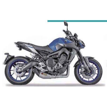 AKRAPOVIC MT-09(RN69J) 政府認証フルエキゾーストマフラー AKRAPOVIC（アクラポビッチ） 政府認証マフラー レーシングライン (3-1