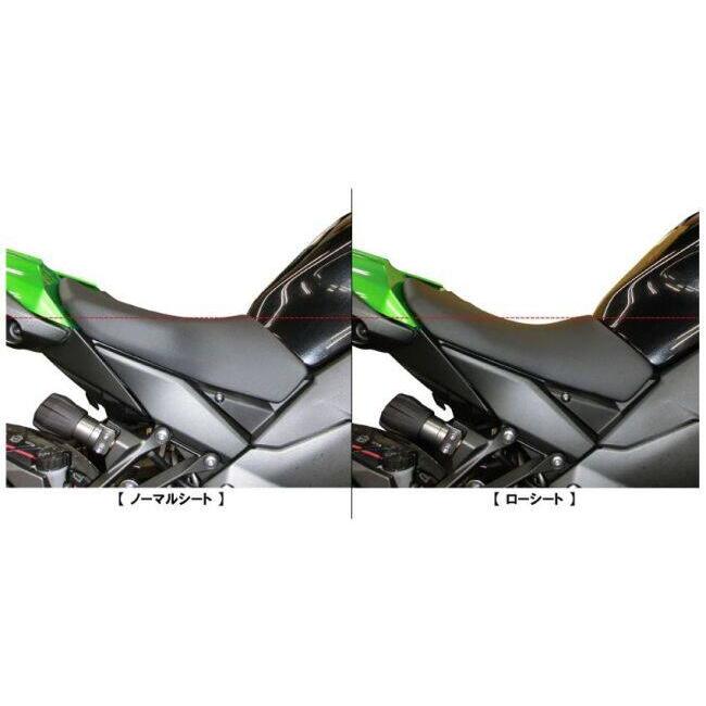 カワサキ Ninja1000SX ローシート 、K's-STYLE K's-STYLE | Ninja1000('11-'19)/SX('20-) 低反発ローシート ['17年