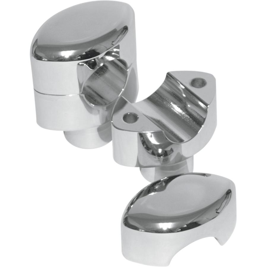 LA CHOPPERS エルエーチョッパーズ ライザーシステム 1” スムース 1.5 クローム 【RISERS SMOOTH CHR [0602-0481]】 ハンドルポスト・ハンドルライザー