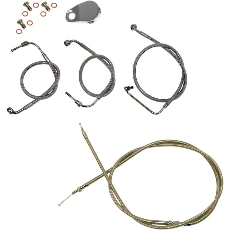 LA CHOPPERS エルエーチョッパーズ ブレーキラインキット 18-20” RK 2014-2016用 【CABLE KIT 14-16 [0610-1122]】 Road King (EFI) - FLHR 2014 2016