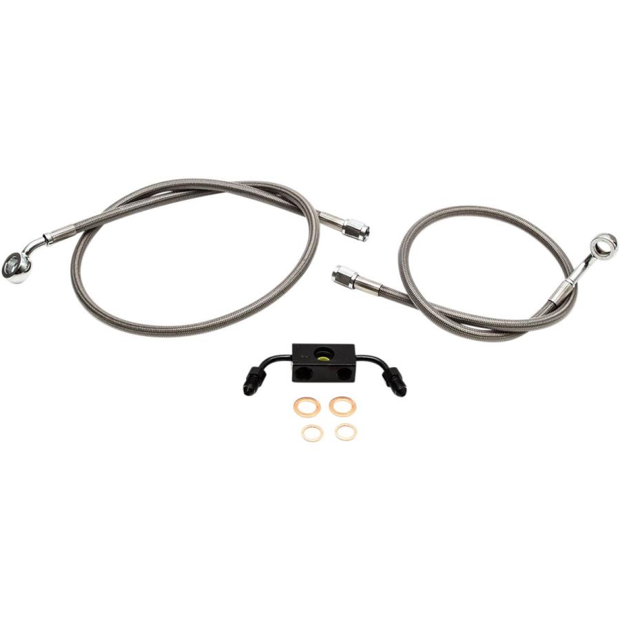 LA CHOPPERS エルエーチョッパーズ ブレーキラインキット ステンレス 18-20” FXD ABS用【BRKLINES SS 18-20 ABS [1741-4643]】 ブレーキ