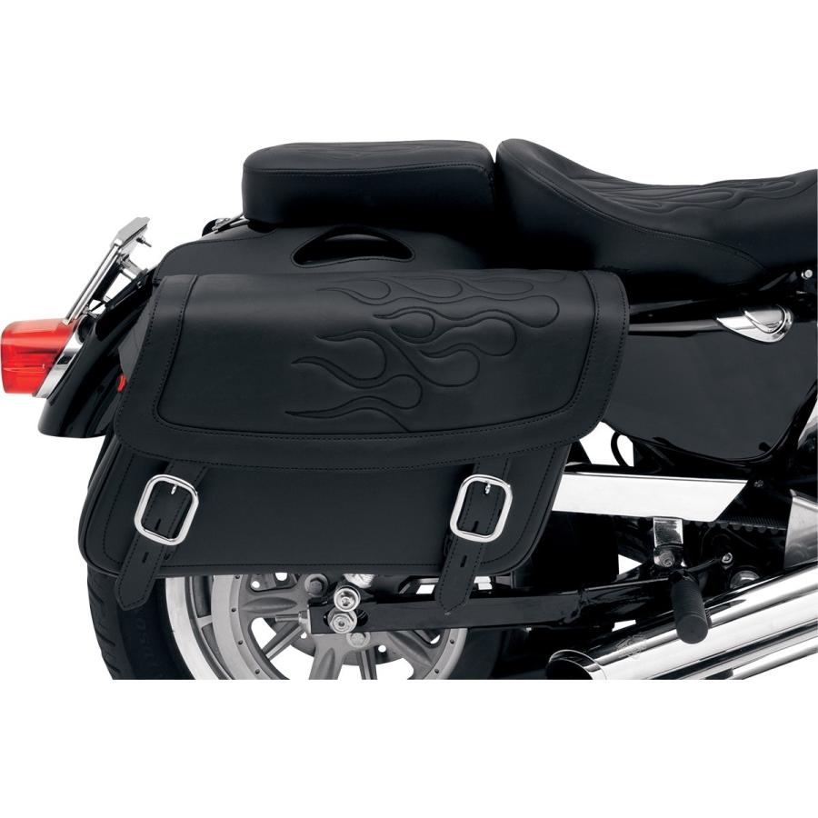SADDLEMEN サドルメン サドルバッグ フレーム ブラック LG 【SADDLEBAG，FLAME BLK，LG [3501-0213]】 サイドバッグ 車体用バッグ・ケース