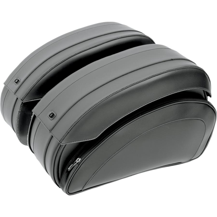 SADDLEMEN サドルメン サドルバッグ デラックス カスタム HRDW付き 【S-BAG DELUXE CSTM W/HRDW [3501-0718]】 サイドバッグ 車体用バッグ・ケース_1