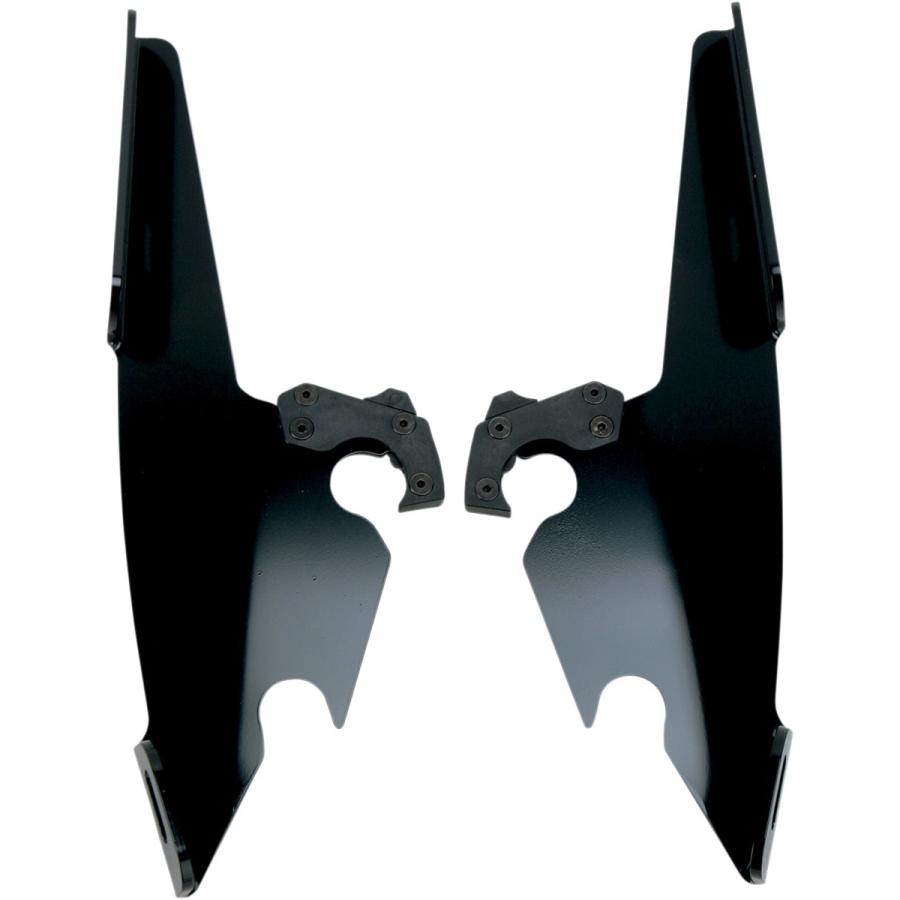MEMPHIS SHADES メンフィスシェイズ プレートキット トリガーロック ブラック F/S DYNA用【PLATE KIT TL DYNA BLK [2320-0067]】 スクリーン取付けステー・部品