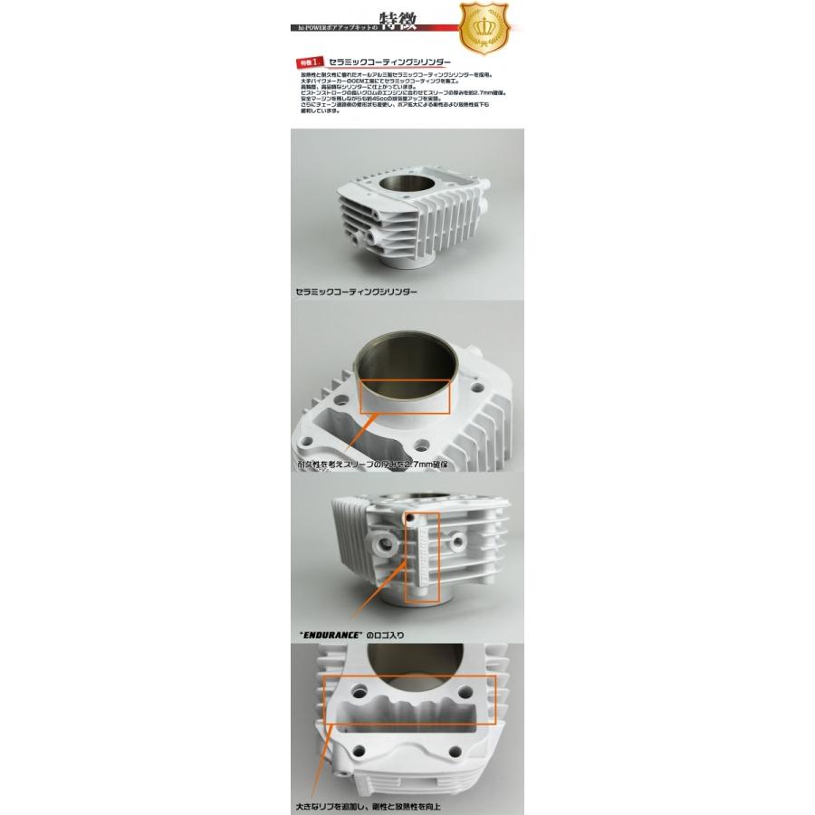 ENDURANCE（エンデュランス） hi-POWER ボアアップキット HG グロム
