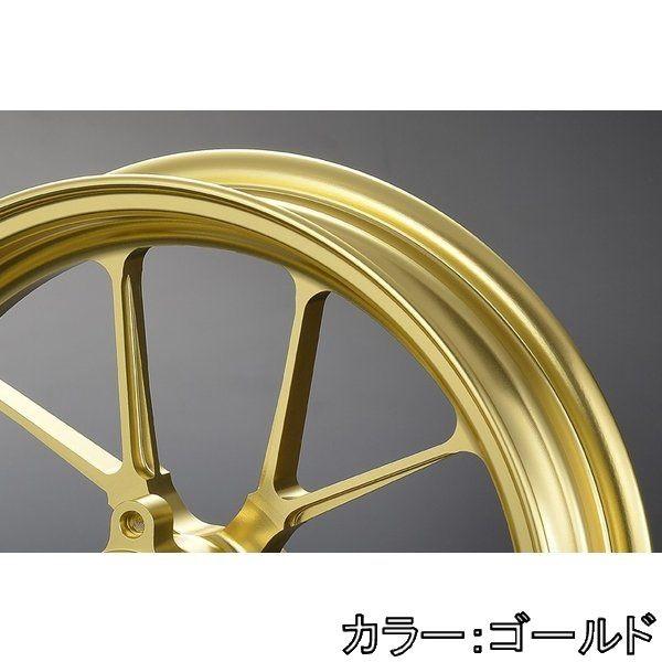 OVER オーヴァー アルミ鍛造ホイール GP-TEN フロント用単体 カラー：ゴールド Z125 プロ KAWASAKI カワサキ ホイール ホイール関連 足回り