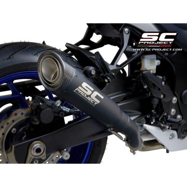 SC-PROJECT SCプロジェクト S1 スリップオンサイレンサー＆フルチタンリンクパイプ “ブラックエディション” GSX-S 750 SUZUKI スズキ スリップオンマフラーの画像