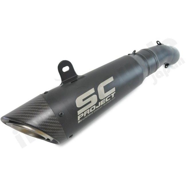 SC-PROJECT SCプロジェクト S1 スリップオンサイレンサー＆フルチタンリンクパイプ “ブラックエディション” GSX-S 750 SUZUKI スズキ スリップオンマフラーの画像