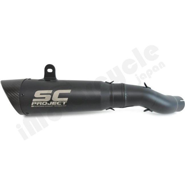 SC-PROJECT SCプロジェクト S1 スリップオンサイレンサー＆フルチタンリンクパイプ “ブラックエディション” GSX-S 750 SUZUKI スズキ スリップオンマフラーの画像