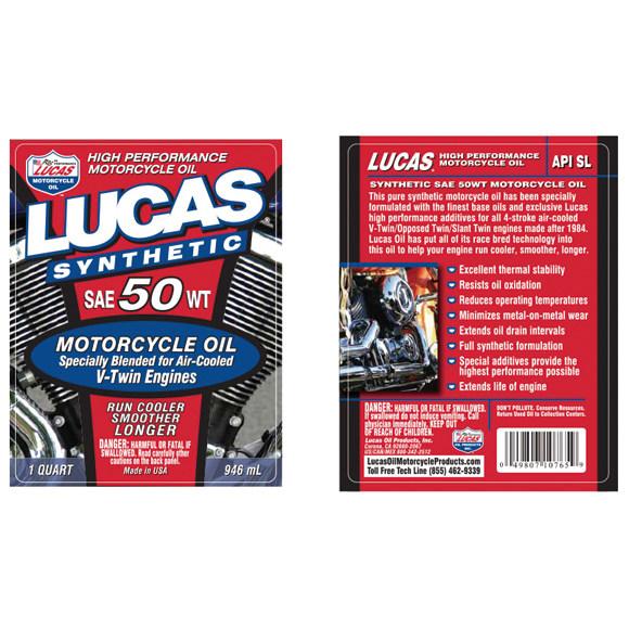LUCAS OIL ルーカスオイル シンセティック Vツイン SAE50W 4
