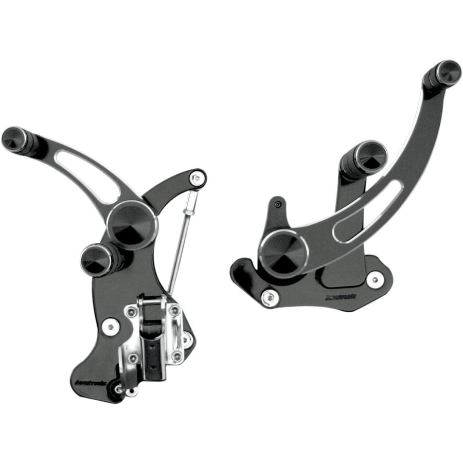 ACCUTRONIX アキュトロニクス フォワードコントロールキット SLT ブラック 2014-2016用【FORWARD CNTRL 14-16BK [1622-0483]】 バックステップ ステップ 足回り