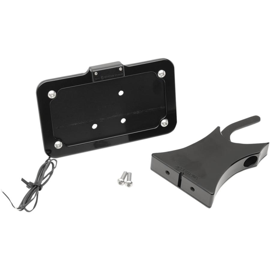 ACCUTRONIX アキュトロニクス ナンバープレートマウント HORZ/VRT ブラック HONDA【MOUNT LP HON BLK [2030-0814]】 サイドナンバーキット 外装