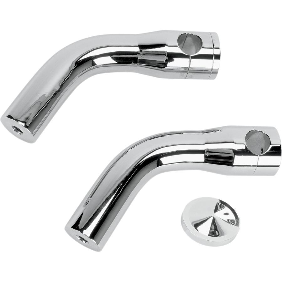 ACCUTRONIX アキュトロニクス 6”プルバックライザー クローム 【6”PULLBACK RISERS CHROME [DS243964]】 ハンドルポスト・ハンドルライザー ハンドル