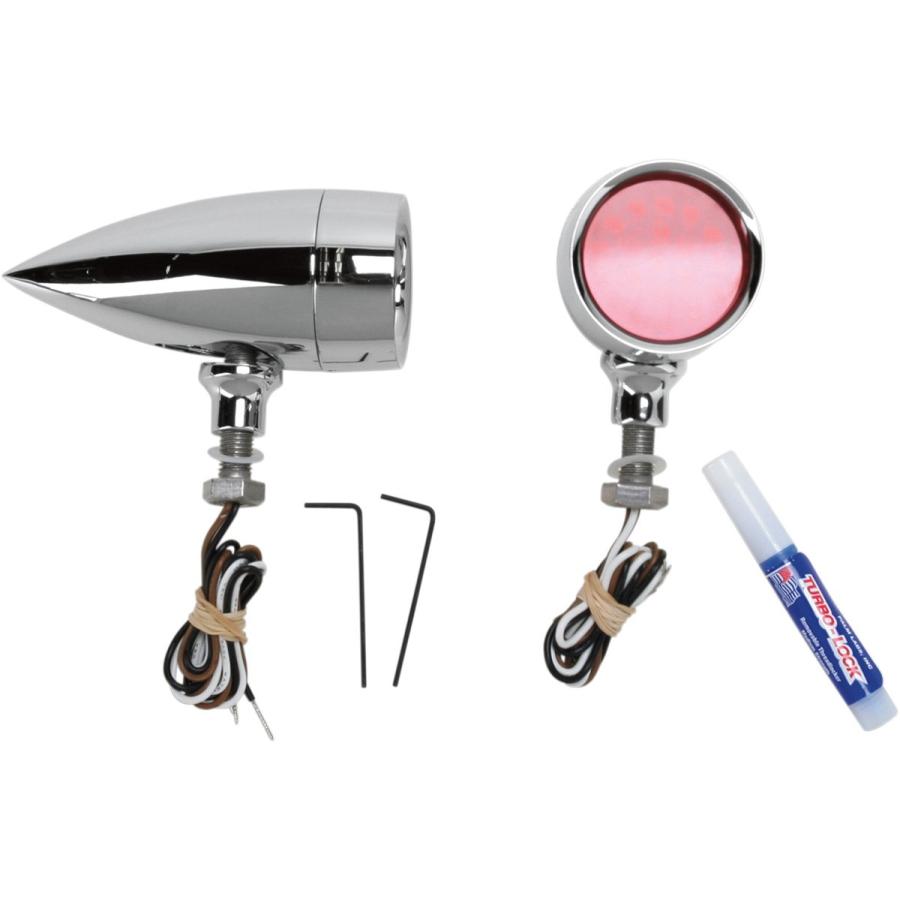 ADJURE INC. アドジュア ライト ブレット式 スムース LED レッド 【LIGHT BULLET SMTH RD [2040-0566]】 ウインカー 灯火類 電装系