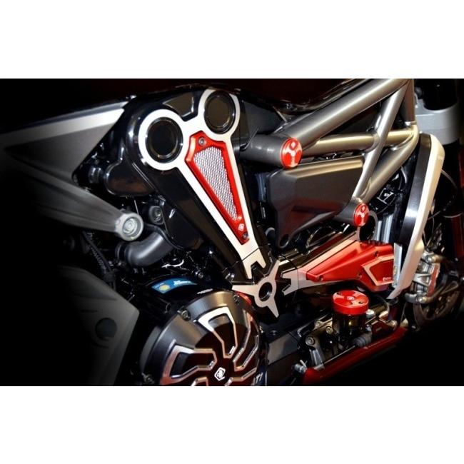 DUCABIKE (DBK) ドゥカバイク (ディービーケー) ホリゾンタル エアインテーク カラー：レッド XDIAVEL S DUCATI ドゥカティ サイドカウル・サイドカバー 外装