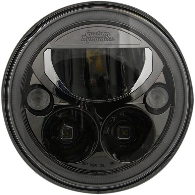 CUSTOM DYNAMICS カスタムダイナミックス ヘッドライト TRUBEAM 7&rdquo; ブラック 【HEADLIGHT 7&rdquo;BLK [2001-1262]】 灯火類 電装系