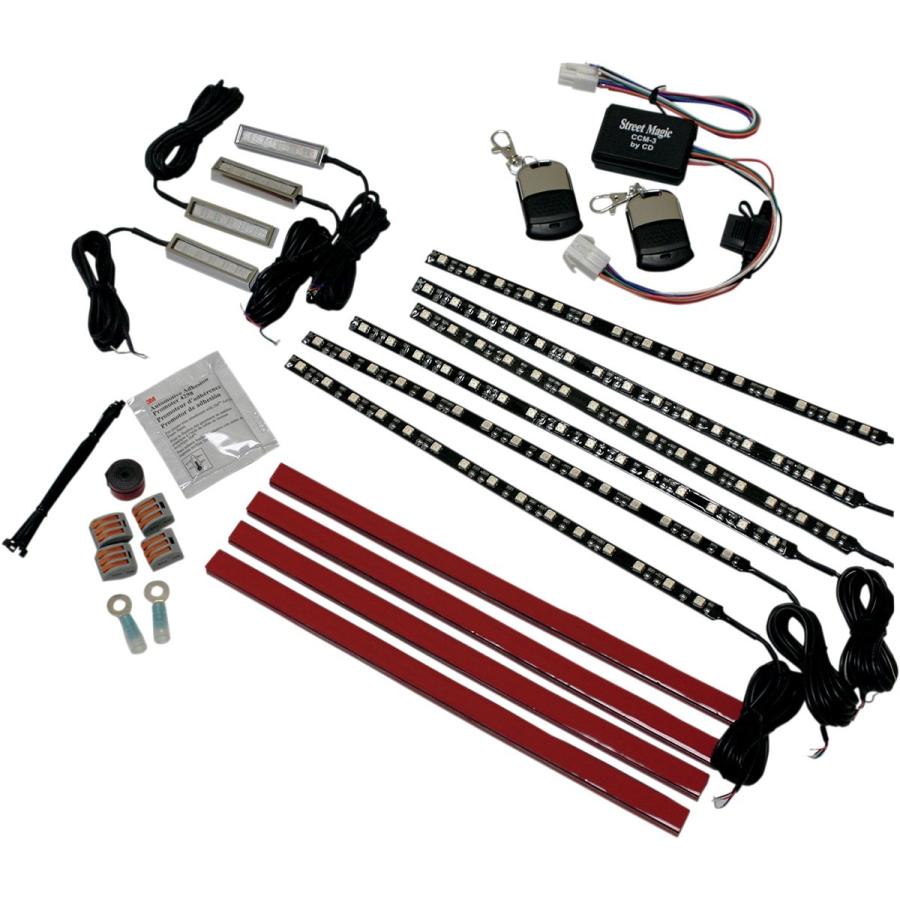 CUSTOM DYNAMICS カスタムダイナミックス アクセントランプ フルバイクキット【LIGHT FULL BIKE KIT [2040-1266]】 LED電装・LEDドレスアップパーツ 灯火類