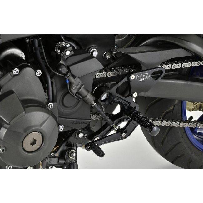 OVER オーヴァー バックステップ 4ポジション カラー：ブラック MT-09 XSR900 YAMAHA ヤマハ ステップ 足回り_1
