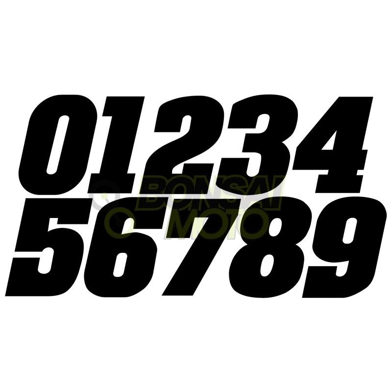 BONSAI MOTO ボンサイモト ゼッケンステッカー 中サイズ／小サイズ