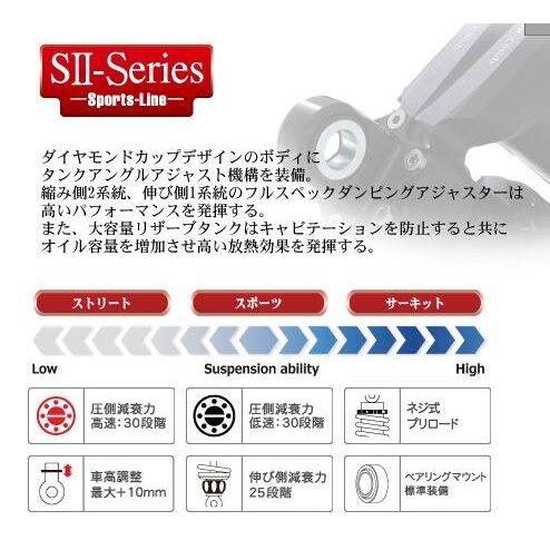 YSS ワイエスエス SPORTS LINE リアツインショック 【S-IIシリーズ