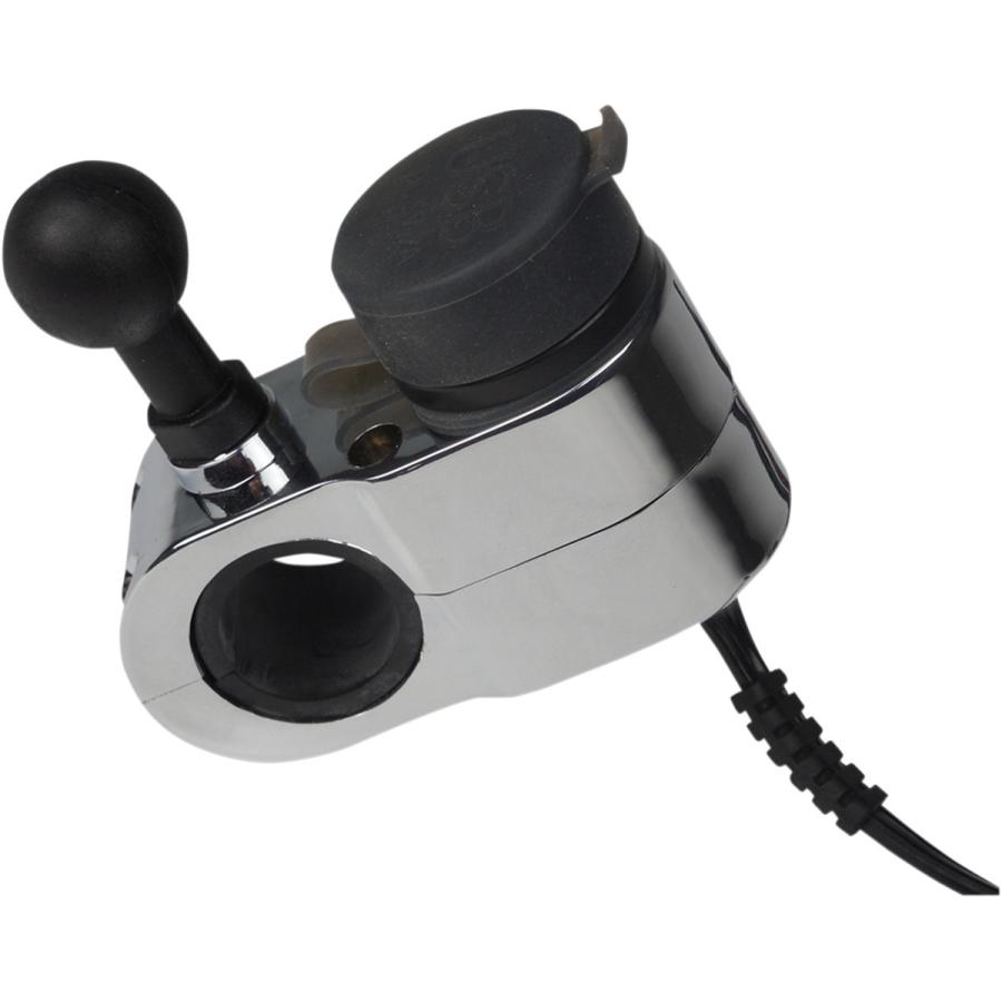 GEARS CANADA ギアーズカナダ チャージャーデュアルUSB 1”BM クローム 【CHARGER DUAL USB CHR [2120-0845]】 USB電源 電装系