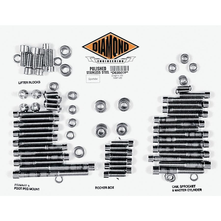 DIAMOND ENGINEERING ダイアモンドエンジニアリング ボルトキットエンジン XL 91-03 【BOLT KIT ENGINE [2401-0266]】 HARLEY-DAVIDSON ハーレーダビッドソン