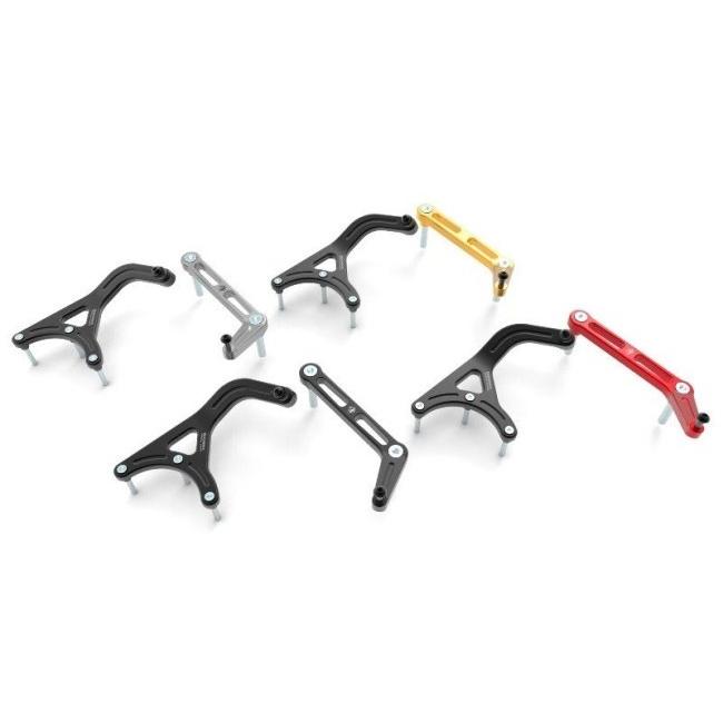 DUCABIKE (DBK) ドゥカバイク (ディービーケー) ステアリングダンパー マウントキット カラー：レッド MULTISTRADA 1200 DVT S PIKES PEAK 1260 V2 ハンドル_2