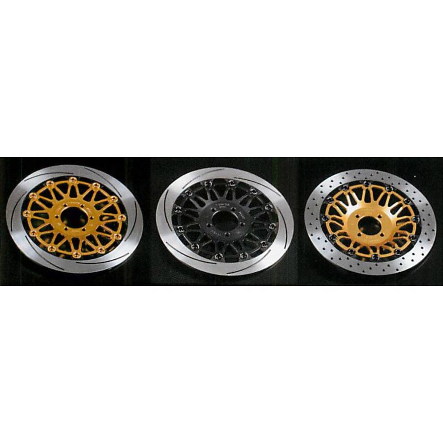 TAR・OX タロックス フロントディスク 使用箇所：右 / アウタータイプ：スリット インナーカラー：ブラック フローティングピンカラー：レッド Z1-R MK-II