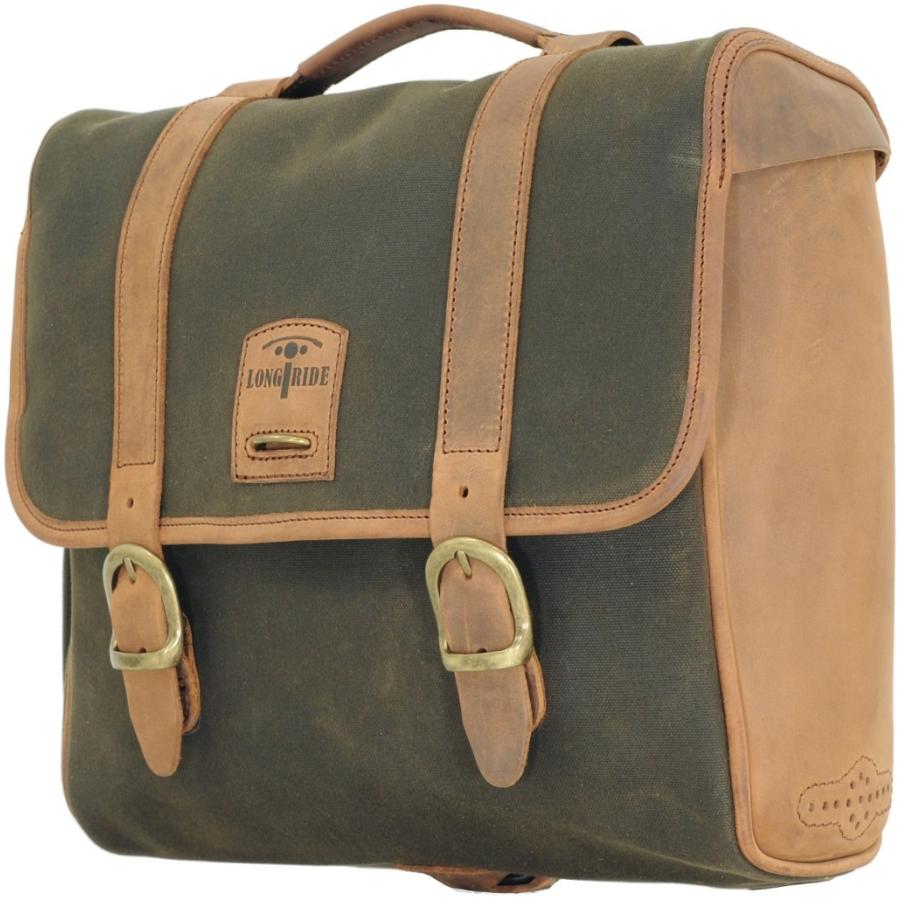 LONGRIDE ロングライド ヘリテージ サドルバッグ・リッドフラップ カラー：カーキ サイドバッグ 車体用バッグ・ケース | ブランド登録なし